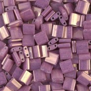 Miyuki tila 5x5mm beads - Opaque dark orchid luster TL-1867